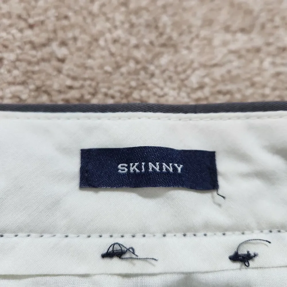 J. Crew Chino Pants Men 29X32 (31X31) Gray Skinny Flex